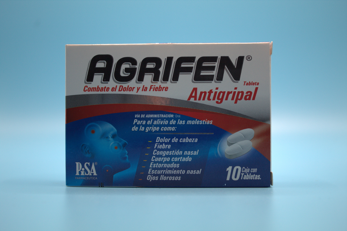 Agrifen Paracetamol Cafeina Fenilefrina Clorfenamina Mg Tabletas