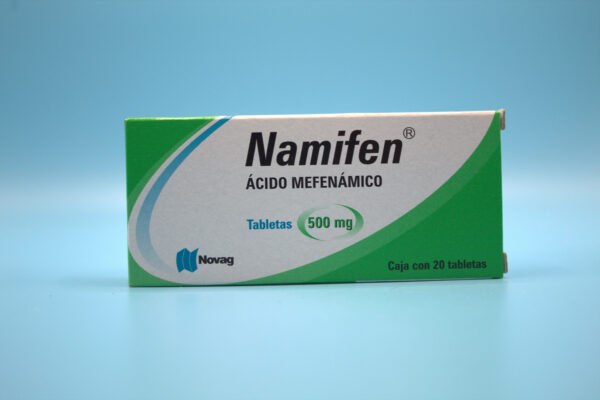 NAMIFEN ACIDO MEFENAMICO 500MG 20 TABLETAS Farma Gen