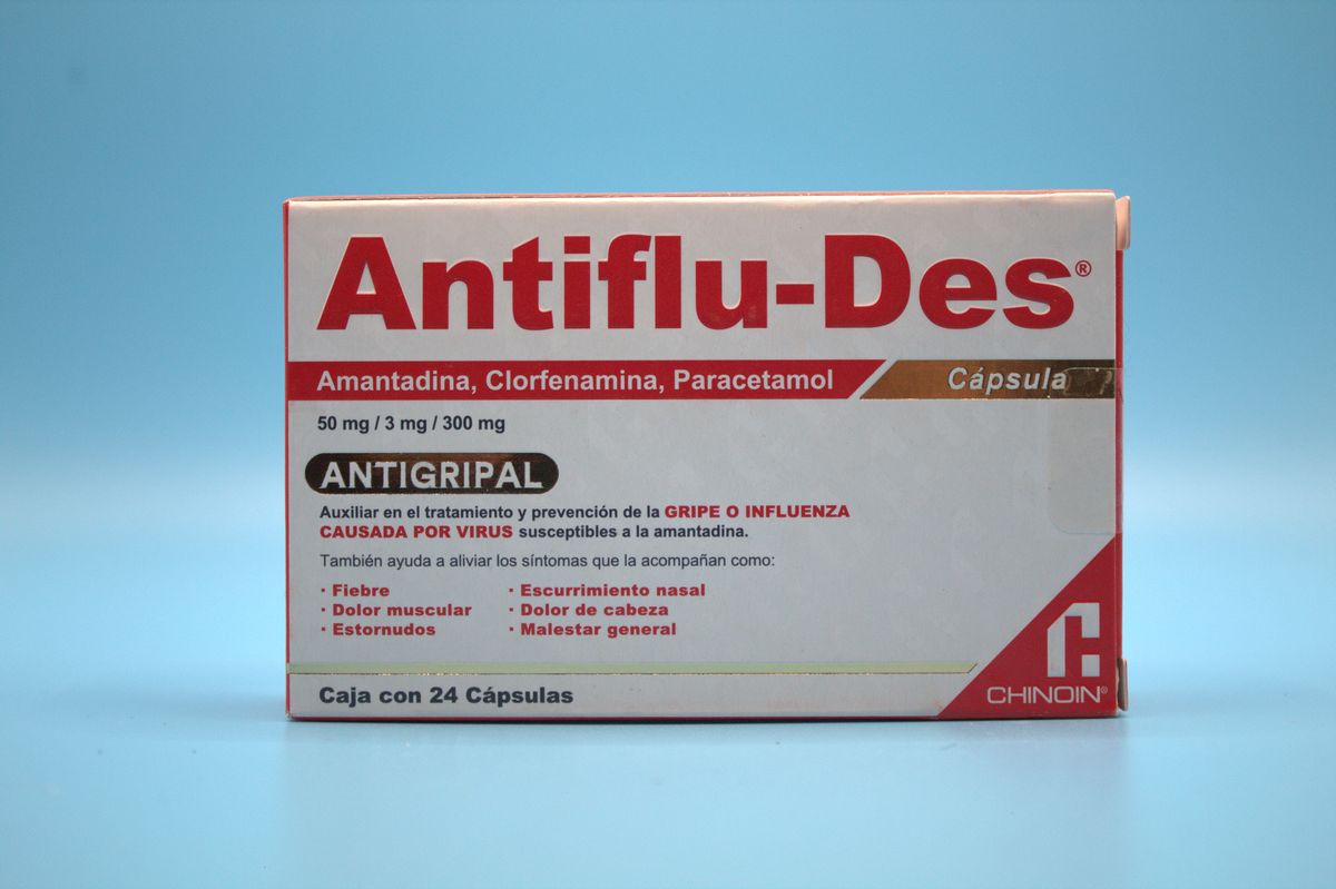 ANTIFLU-DES 50/3/300MG 24 CAPSULAS | Farma Gen