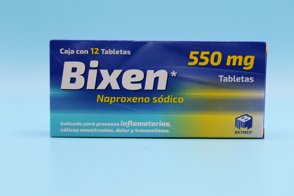 BIXEN NAPROXENO SODICO 550MG 12 TABLETAS | Farma Gen