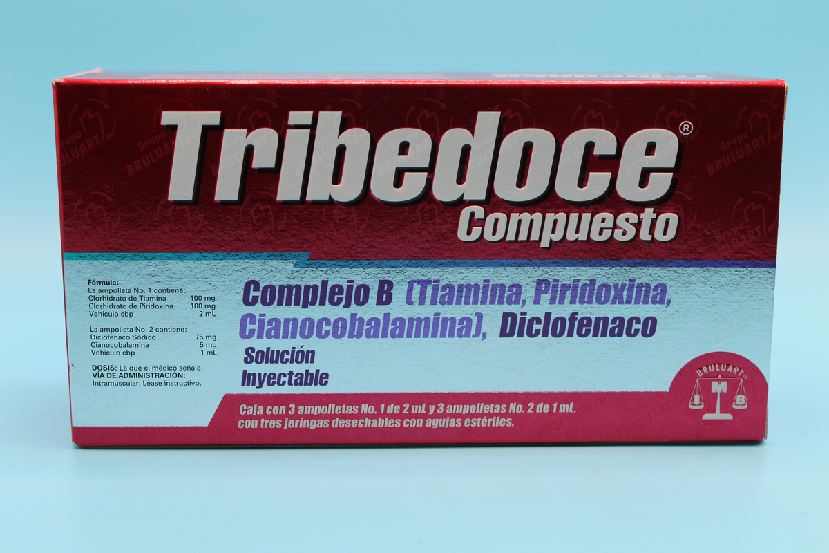 TRIBEDOCE COMPUESTO SOLUCION INYECTABLE 3 AMPOLLETAS | Farma Gen