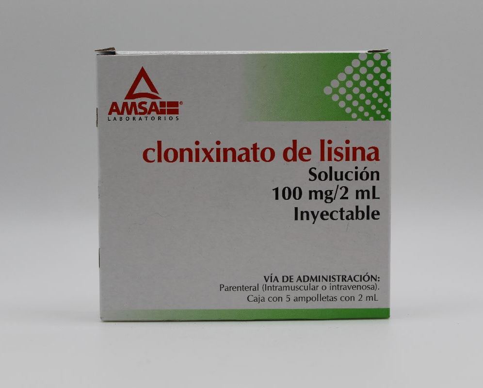 Clonixinato De Lisina 1002ml Solucion Inyectable 5 Ampolletas Farma Gen